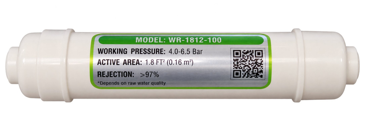 WATERRO Capsulated Membrane  100GPD model WR-1812-100 Long Range (2).jpg