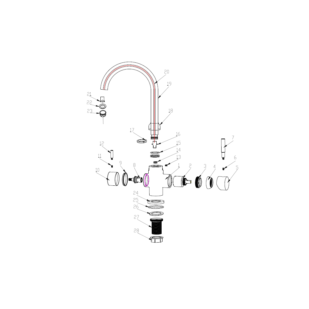 PARTS FOR KITCHEN FAUCETS