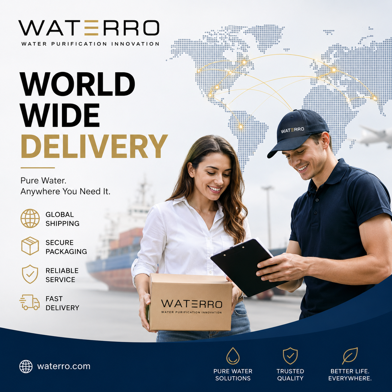 World Wide delivery